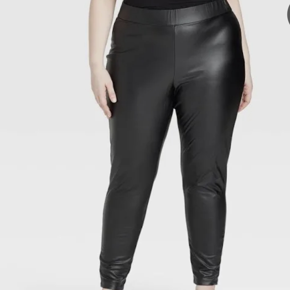 Ava & Viv faux leather pants plus size